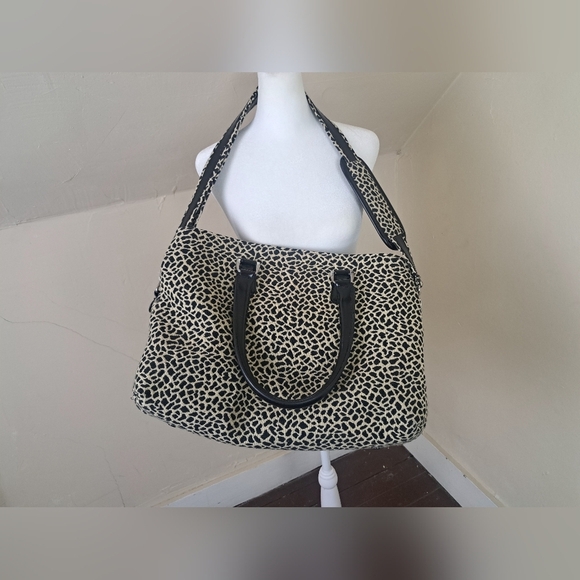 EUC DIANE VON FURSTENBERG Madagascar Collection Tiger Print Canvas XL Bag - Picture 6 of 16